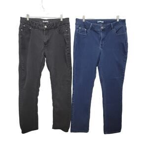 Lee Riders Midrise Skinny Jeans, Set of 2 pairs in size 18M